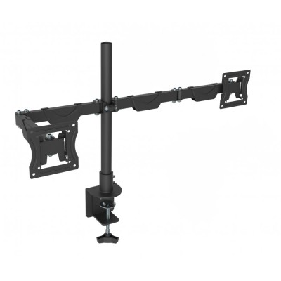 Soporte de Escritorio GHIA SMON-2 - 13" a 32" - Soporta 10kg - Para Monitor - Para 2 Monitores - Articulado - SMON-2