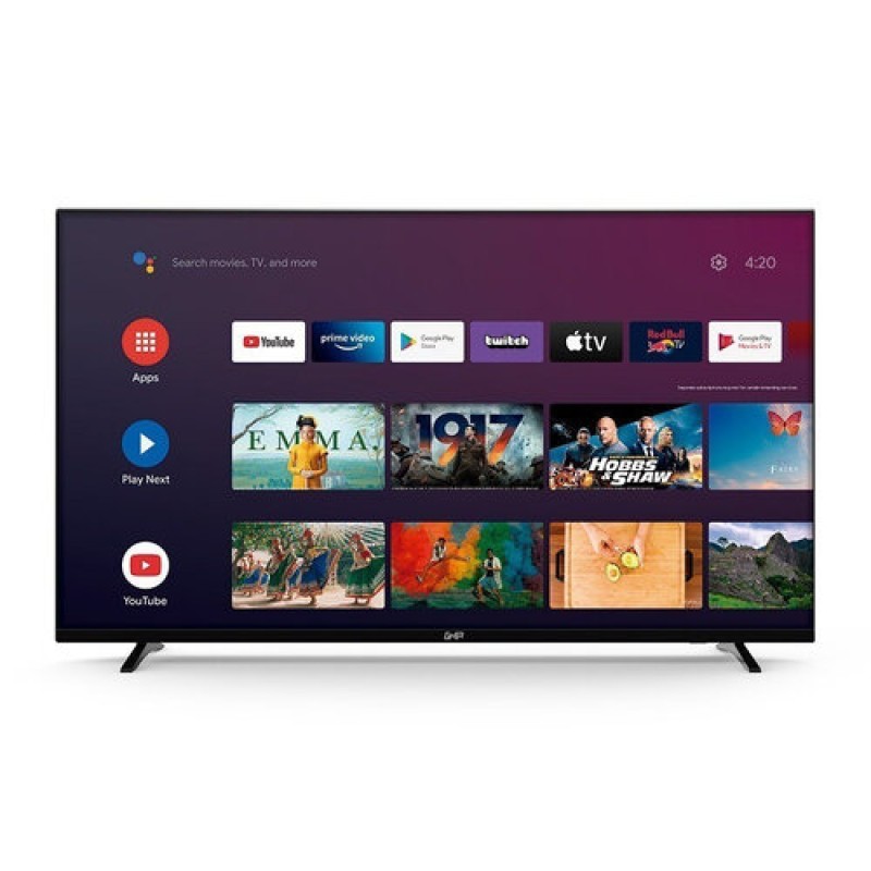 Pantalla Smart TV GHIA G55ATV22 - 55" - 4K Ultra HD - Wi-Fi - HDMI - USB - G55ATV22