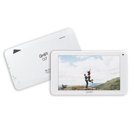 Tablet GHIA A7 GA7133B3 - 7" - Quad Core - 2GB - 32GB - Cámaras 0.3MP/2MP - Android - Blanco - GA7133B3