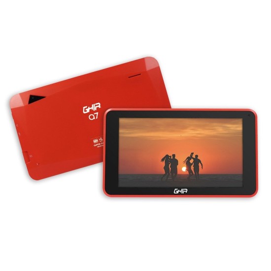 Tablet GHIA A7 - 7" - Quad-Core - 2GB - 32GB - Cámaras 0.3MP/2MP - Android - Rojo - GA7133R3