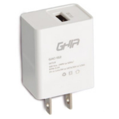 Cargador GHIA GAC-152 - USB 3.0 - Blanco - GAC-152