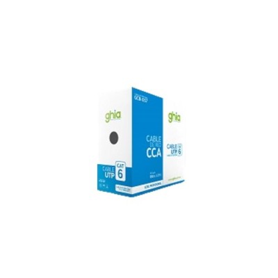 Bobina GHIA GCB-057 - Cat6 - 100M - 23 AWG - Azul - GCB-057