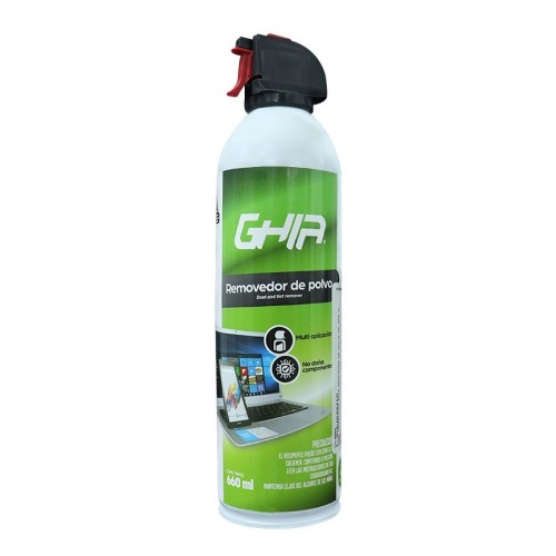 Aire Comprimido GHIA 660ml para Limpieza de Equipos Electrónicos Modelo GLS-001P