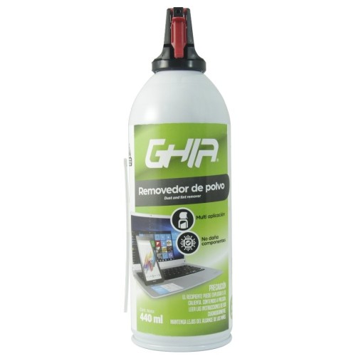 Aire Comprimido GHIA 440ml para Limpieza de Equipos Electrónicos Modelo GLS-002P
