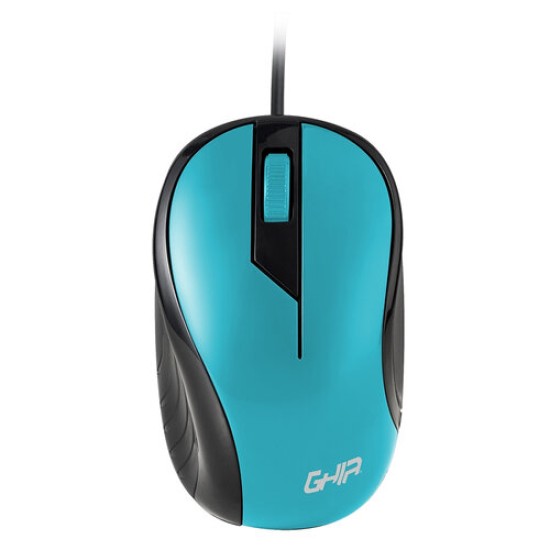 Mouse GHIA GMA50A - Alámbrico - USB - Azul - GMA50A