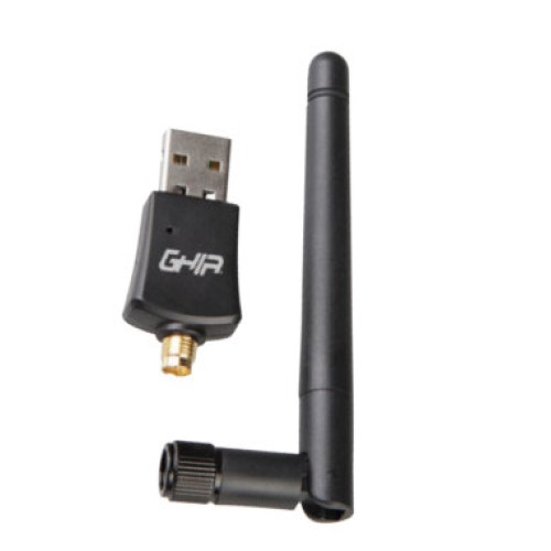 Adaptador de Red GHIA USB 300 Mbps 2.4 GHz Modelo GNW-U4 Adaptador de Red GHIA USB 300 Mbps 2.4 GHz Modelo GNW-U4