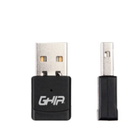 Adaptador Inalámbrico GHIA GNW-U5 - 600 Mbps - Banda Dual - USB 2.0 - GNW-U5