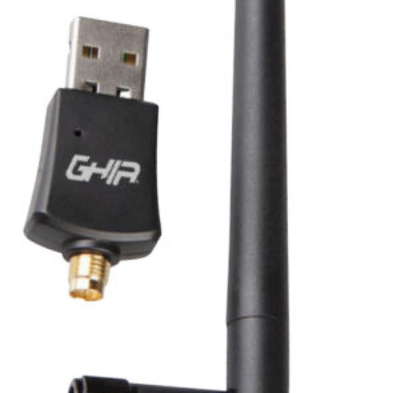 Adaptador de Red GHIA GNW-U6 - 600 Mbps - 2.4/5GHz - USB - GNW-U6