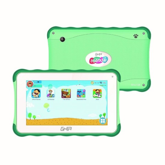 Tablet GHIA TODDLER GT133V - 7" - A133 - 1GB - 16GB - Cámaras 0.3MP/2MP - Android - Verde - GT133V