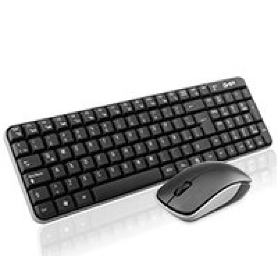 Kit de Teclado y Mouse GHIA GT4000BG - Inalámbrico - Español - Negro/gris - GT4000BG