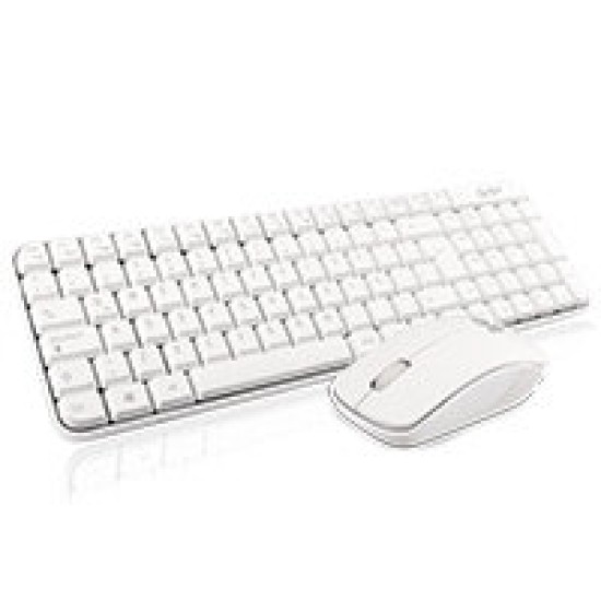 Kit de Teclado y Mouse GHIA GT4000WG - Inalámbrico - USB - Español - Blanco - GT4000WG