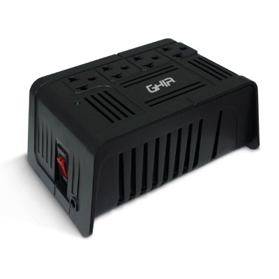 Regulador GHIA GVR-010 - 1000VA/400W - 4 Contactos - GVR-010