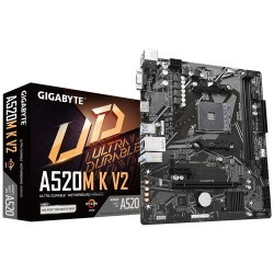 Tarjeta Madre Gigabyte A520M K V2 Socket AM4 Micro ATX - AMD Ryzen 3000/5000