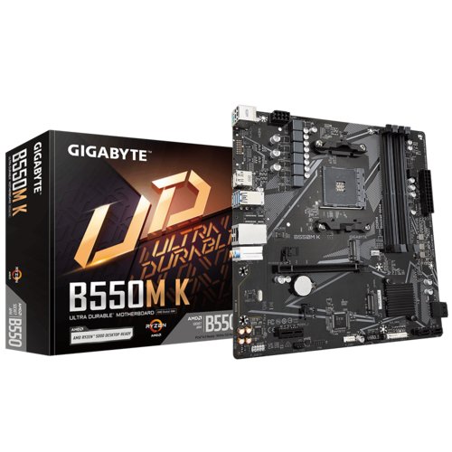 Tarjeta Madre Gigabyte B550M K - Socket AM4 - DDR4 128GB - Micro ATX