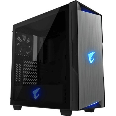 Gabinete Gamer Gigabyte AORUS C300 GLASS - Media Torre - mini-ITX/m-ATX/ATX - 2x Ventiladores - RGB - Negro - GB-AC300G