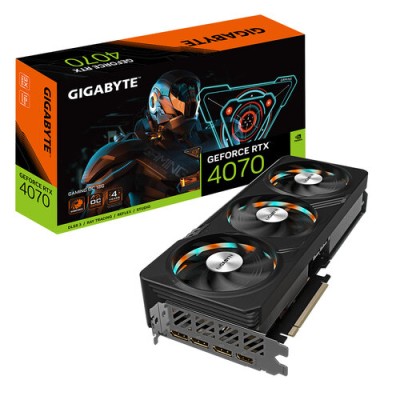 Tarjeta de Video Gigabyte GeForce RTX­­ 4070 GAMING OC 12G - 12GB - 192-bit - PCI-E 4.0 - GDDR6X - HDMI - DisplayPort  - GV-N4070GAMING OC-12GD