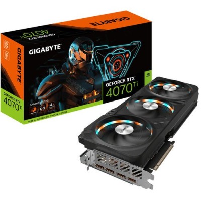 Tarjeta de Video Gigabyte GeForce RTX­­ 4070 Ti GAMING OC 12G - 12GB - 192-bit - PCI-E-4.0 - GDDR6X - HDMI - DisplayPort - GV-N407TGAMING OC-12GD