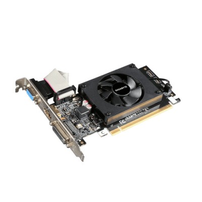 Tarjeta de Video Gigabyte NVIDIA GeForce GT 710 - 2GB - GDDR3 - DVI - HDMI - VGA - GV-N710D3-2GL