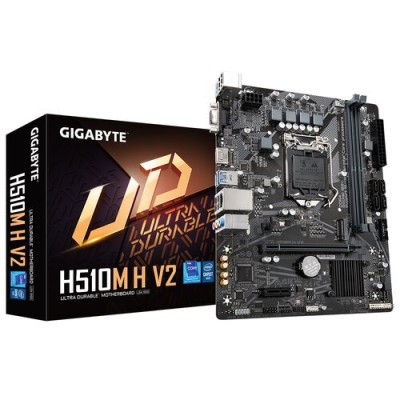 Tarjeta Madre Gigabyte H510M H V2 - Socket 1200 - 2x DDR4 - 2133/2933/3200MHz - HDMI - VGA - USB 2.0/3.2 - Micro ATX - H510M H V2