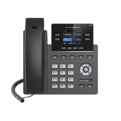 Teléfono IP Grandstream GRP2612W - 2 Líneas - Wi-Fi - Negro - GRP2612W Teléfono IP Grandstream GRP2612W - 2 Líneas - Wi-Fi - Negro - GRP2612W