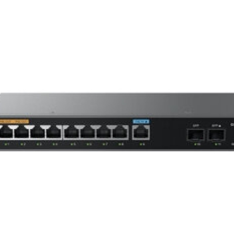 Router Grandstream Networks GWN7003 - 2200Mbps - 9 Puertos RJ-45 - 2 Puertos SFP - GWN7003