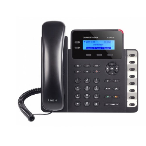 Teléfono IP Grandstream GXP1628 - 2 Líneas - Negro - Pantalla LCD - Escritorio/Pared