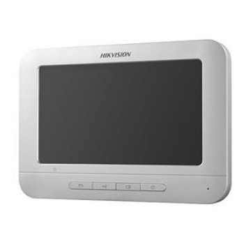Monitor HIKVISION DS-KH2220 - 7" - 800 x 480 - 4 Botones - Alámbrico - Interior - Blanco - DS-KH2220
