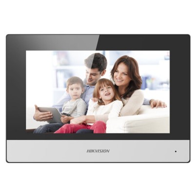 Monitor IP HIKVISION DS-KH6320-WTE1 - 7" - Touch Screen - Wi-Fi - PoE - Audio de Dos Vías - Para Videoportero IP - DS-KH6320-WTE1