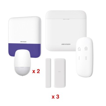 Kit de Alarma Hikvision AX PRO con Hub, Sensores PIR, Contactos Magnéticos y Wi-Fi - Modelo DS-PWA48-KV2