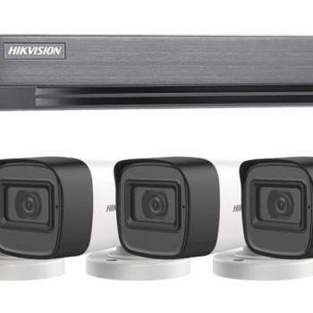 Kit de Vigilancia Hikvision 4 Cámaras 5MP DVR 4 Canales HIK5MPSLQ-KIT(B)
