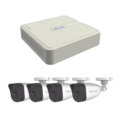 Kit de Seguridad HiLook 4 Canales con NVR y 4 Cámaras Bala 4MP Modelo KIP4MP/4B Kit de Seguridad HiLook 4 Canales con NVR y 4 Cámaras Bala 4MP Modelo KIP4MP/4B