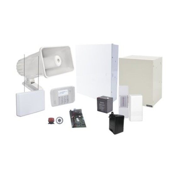 Kit de Seguridad Honeywell ALARMA-VECINAL - Panel alfanumérico - Gabinete - Batería - Transformador - Receptor inalámbrico - Contacto Magnético - Botón de Emergencia - Sirena - Gabinete de Sirena - Tamper - Sujeción a Pared - ALARMA-VECINAL