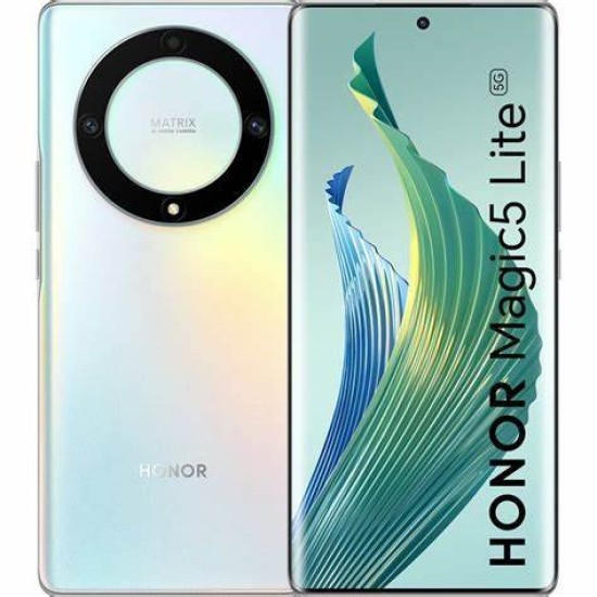 Smartphone HONOR Magic5 Lite - 6.67" - Snapdragon 695 - 6GB - 128GB - Cámaras 16MP/64MP - 5100mAh - MagicUI 6.1 (basado en Android 12) - Plata - Honor-Magic5 Lite-Plata