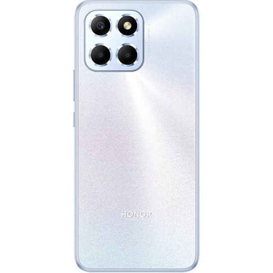 Smartphone HONOR X6 - 6.5" - MediaTek Helio G25 - 4GB - 64GB - Cámara 5MP/50MP - MagicUI 6.1 (Basado en Android 12) - Plata - HONORX6-4+64-PLATA