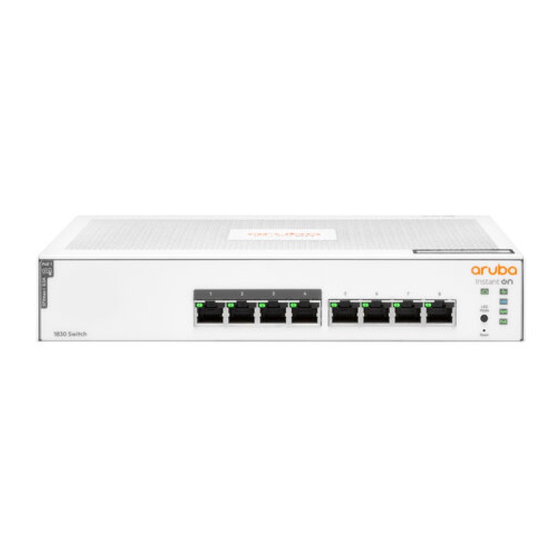 Switch Aruba Instant On 1830 8G 4p - 8 Puertos - RJ-45 - JL811A