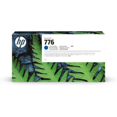 Tinta HP LF 776 - Azul Cromático - DesignJet - Original (1XB04A) - 1XB04A