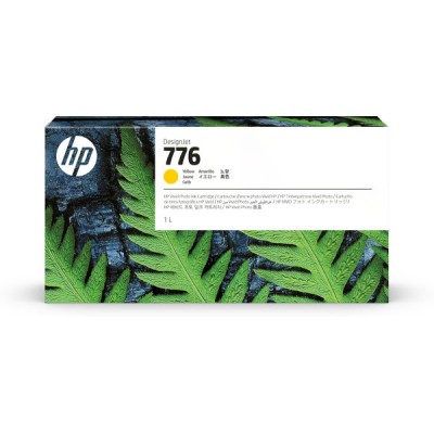 Cartucho de Tinta HP 776 - Amarillo - Designjet - Original - (1XB08A) - 1XB08A