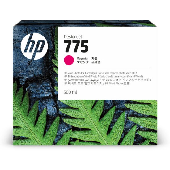 Tinta HP 775 - Magenta - 500ml - 1XB18A