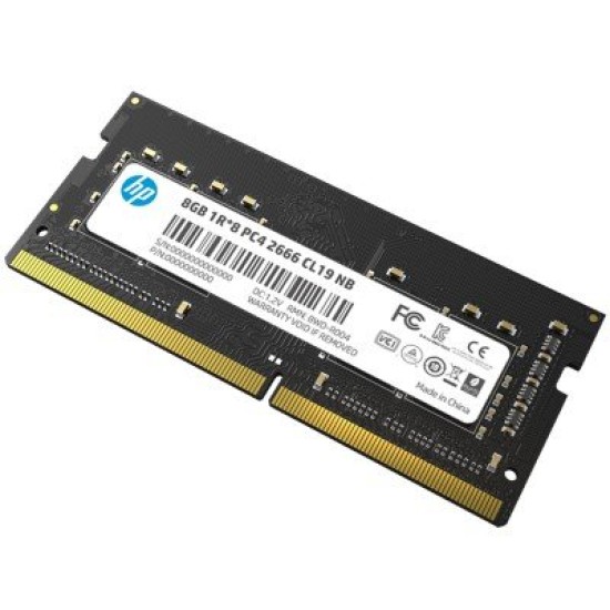 Memoria RAM HP S1 - DDR4 - 8GB - 2666MHz - SO-DIMM - Para Laptop - 7EH98AA
