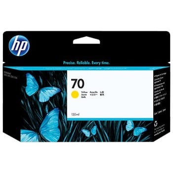Cartucho de Tinta HP 70 - Amarillo - DesignJet - C9454A - C9454A