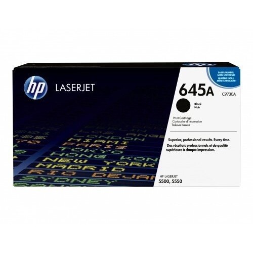 Cartucho de Tóner HP 645A Negro Original para LaserJet - Modelo C9730A