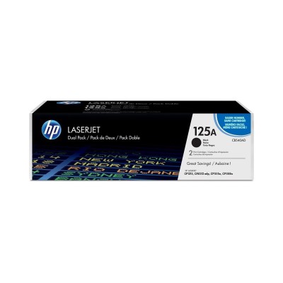 Pack de 2 Cartuchos de Tóner HP 125A - Negro - LaserJet - Original (CB540AD) - CB540AD