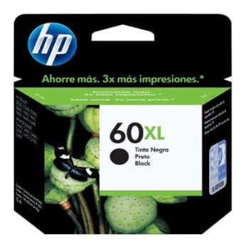 Cartucho de Tinta HP 60XL - Negro - Original - (CC641WL) - CC641WL