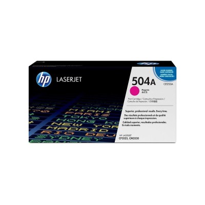 Cartucho de Tóner HP 504A - Magenta - LaserJet - Original (CE253A) - CE253A