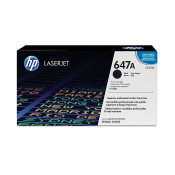 Cartucho de Tóner HP 647A - Negro - LaserJet - Original (CE260A) - CE260A