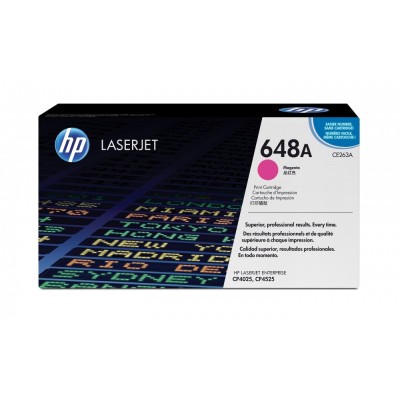 Cartucho de Tóner HP 648A - Magenta - LaserJet - Original (CE263A) - CE263A