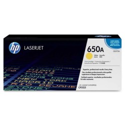 Cartucho de Tóner HP 650A Amarillo Original para LaserJet - Modelo CE272A