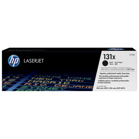 Cartucho de Tóner HP 131X - Negro - LaserJet - Original (CF210X) - CF210X