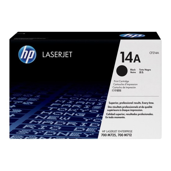 Cartucho de Tóner HP 14A - Negro - LaserJet - Original (CF214A) - CF214A