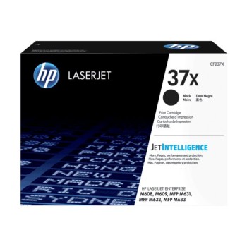 Cartucho de Tóner HP 37X Negro Original Alto Rendimiento para LaserJet Enterprise Modelo CF237X